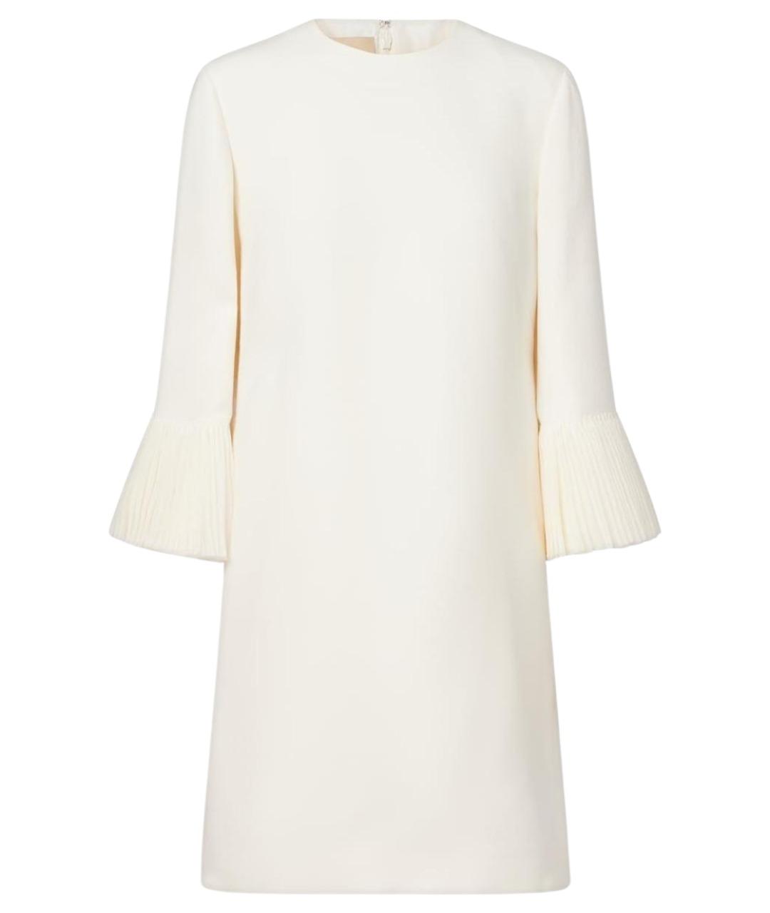 VALENTINO Белое шерстяное повседневное платье, фото 1