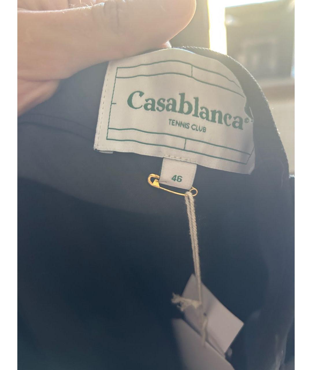 CASABLANCA Черные шерстяные классические брюки, фото 5