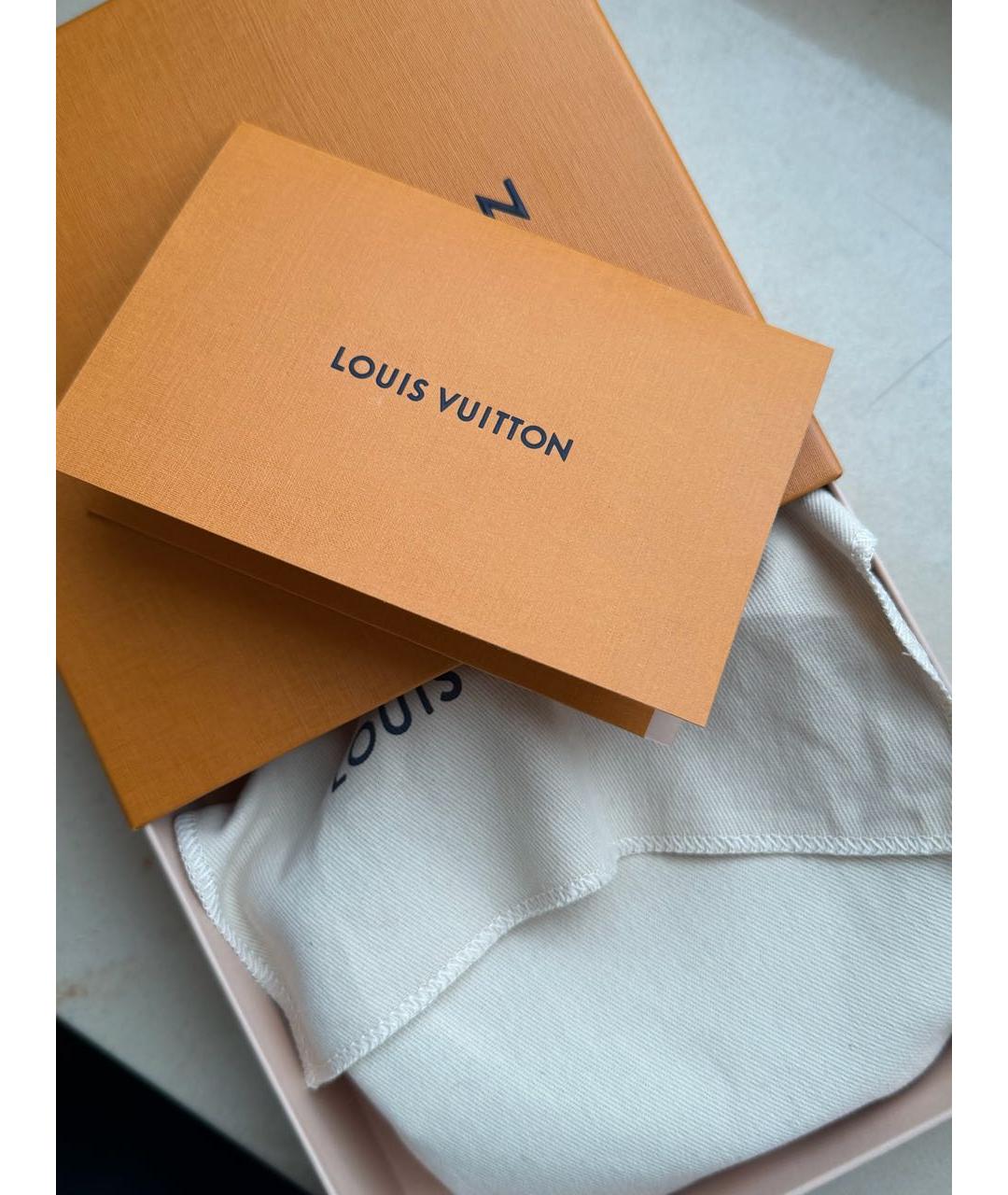 LOUIS VUITTON Бежевый кожаный ремень, фото 5