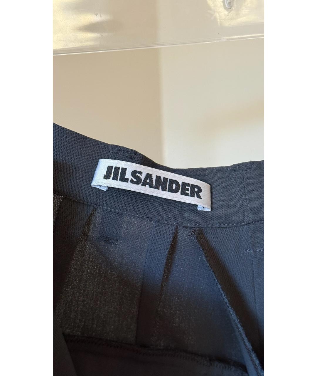 JIL SANDER Серые прямые брюки, фото 4