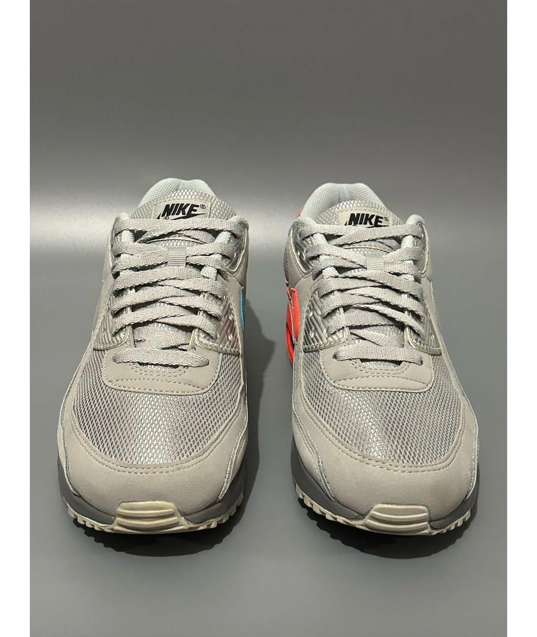 NIKE Антрацитовые нубуковые низкие кроссовки / кеды, фото 2