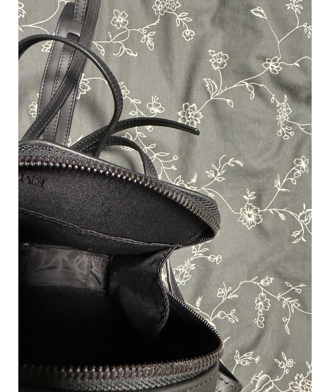 EMPORIO ARMANI Черная кожаная сумка на плечо, фото 5