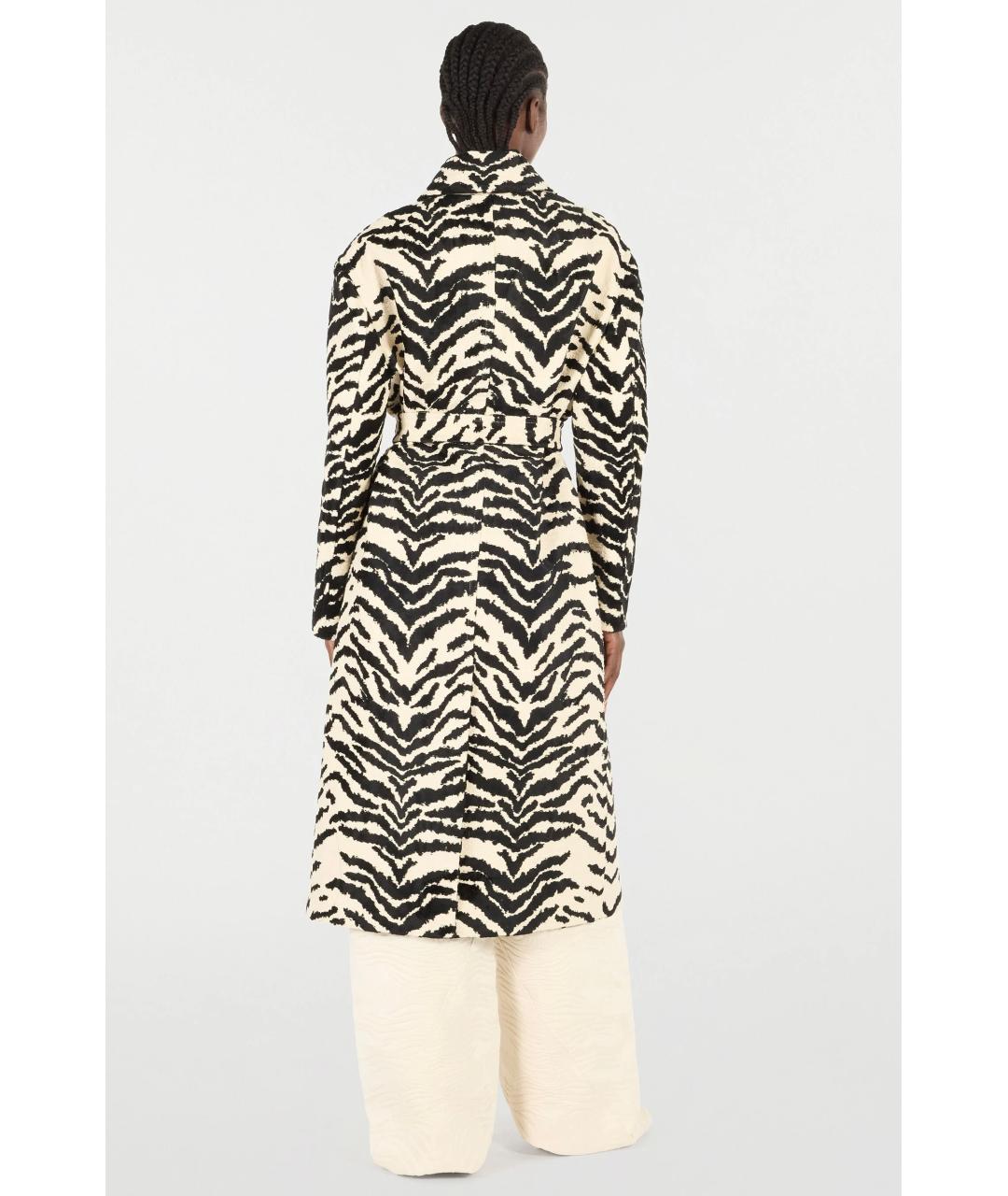 ROBERTO CAVALLI Белое хлопковое пальто, фото 4