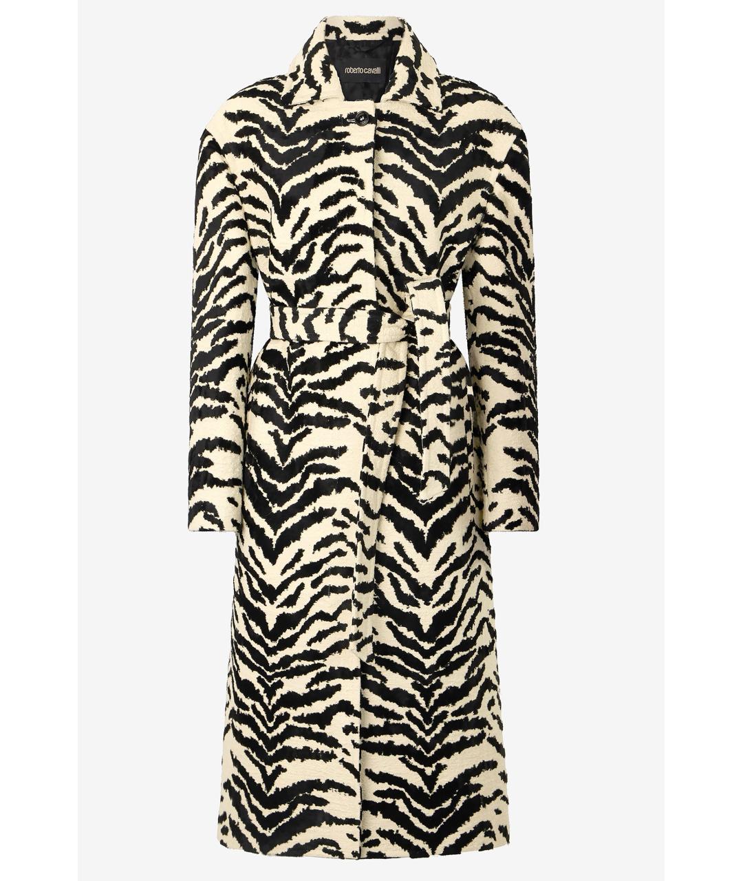 ROBERTO CAVALLI Белое хлопковое пальто, фото 6