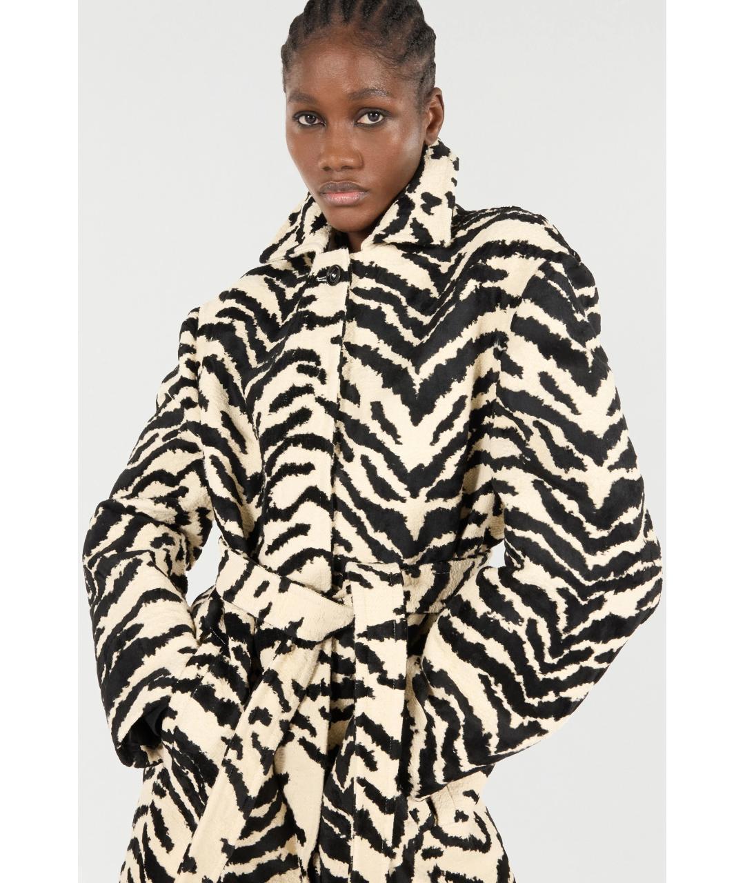 ROBERTO CAVALLI Белое хлопковое пальто, фото 5