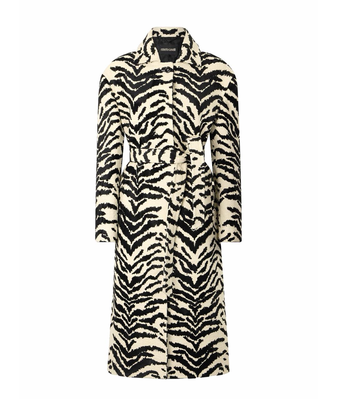 ROBERTO CAVALLI Белое хлопковое пальто, фото 1