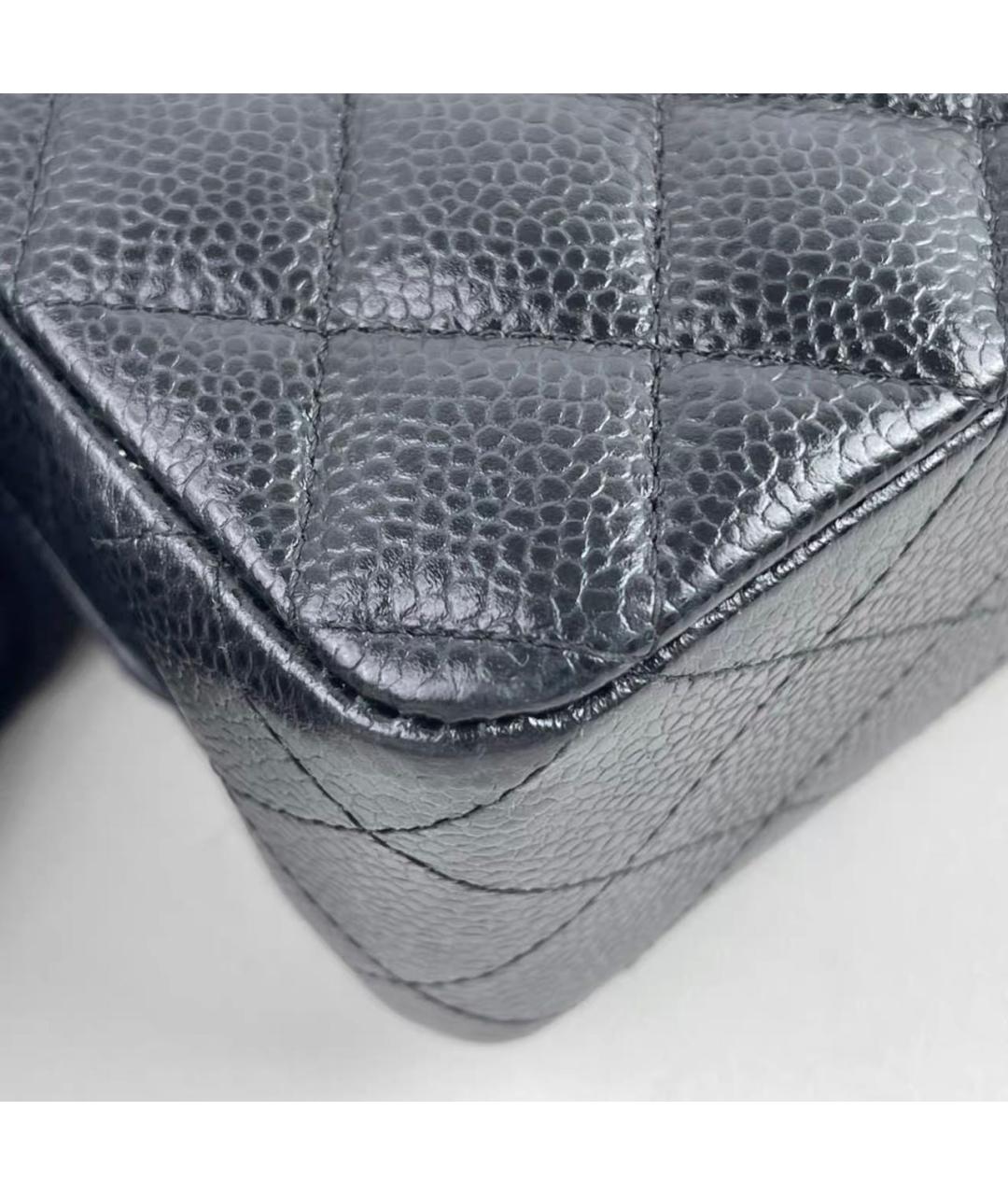 CHANEL Черная кожаная сумка тоут, фото 6