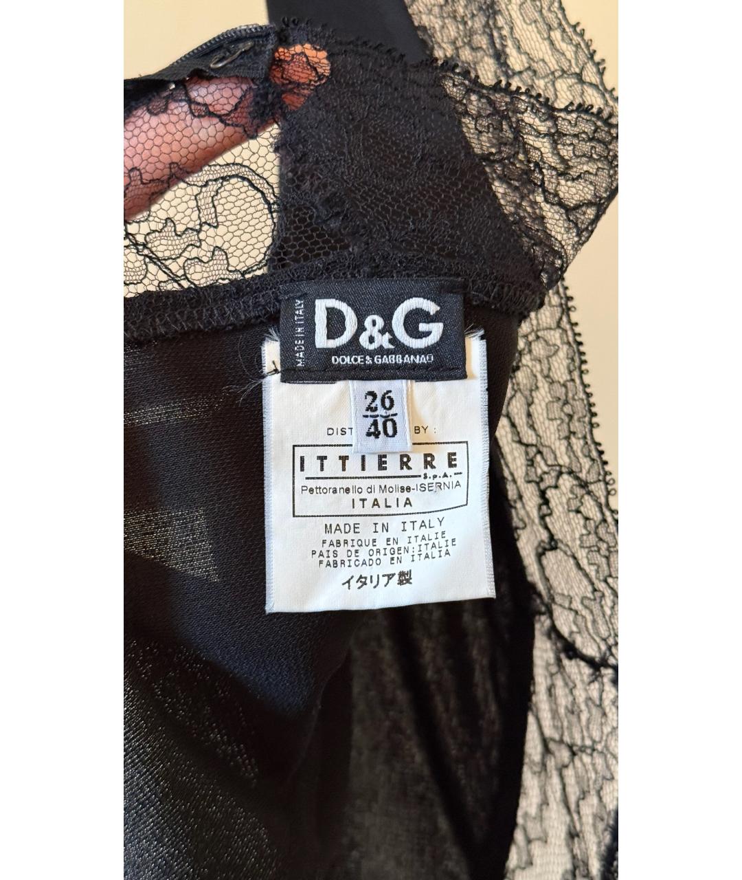 DOLCE&GABBANA Черное вечернее платье, фото 4