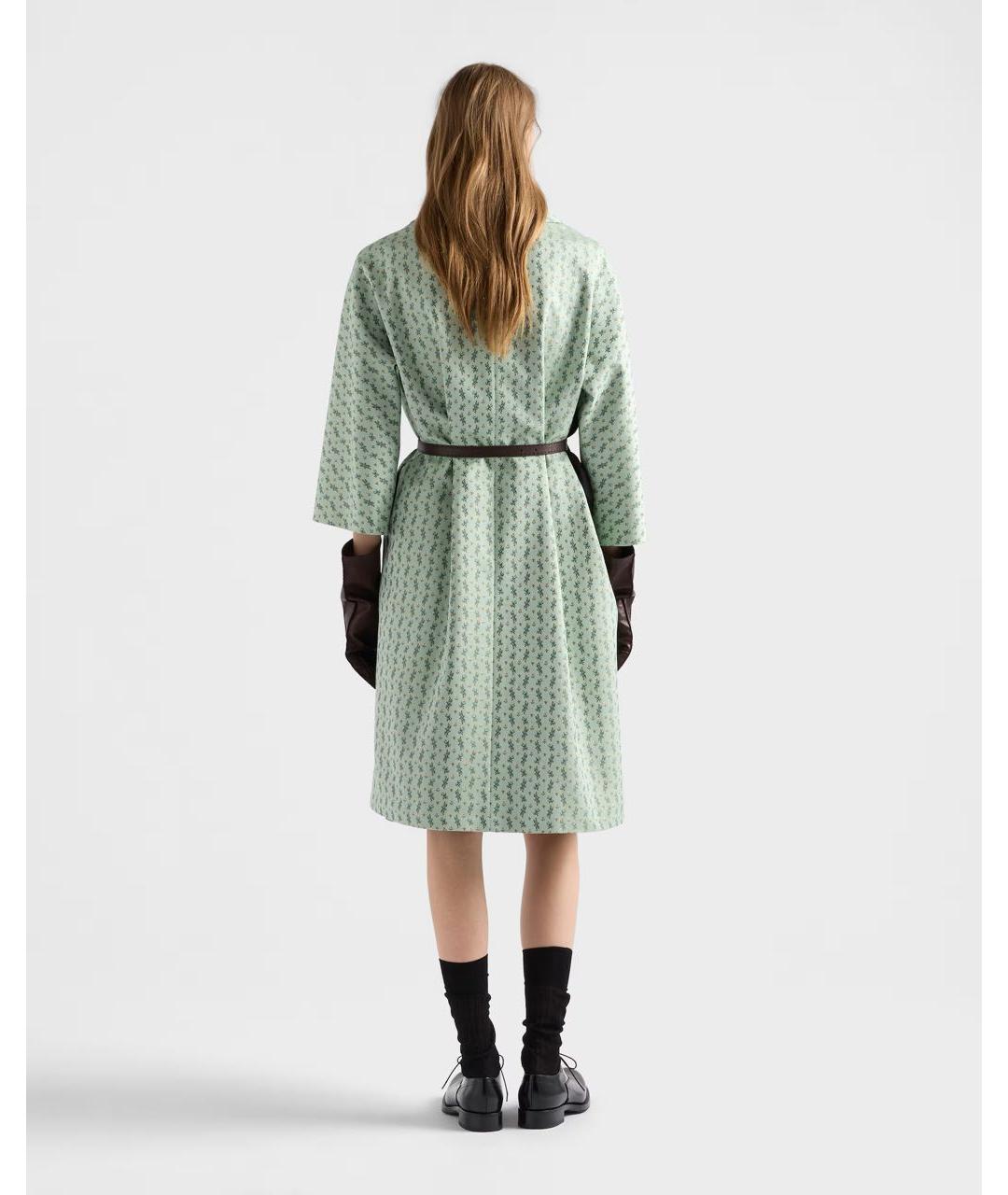 PRADA Салатовое хлопковое пальто, фото 4