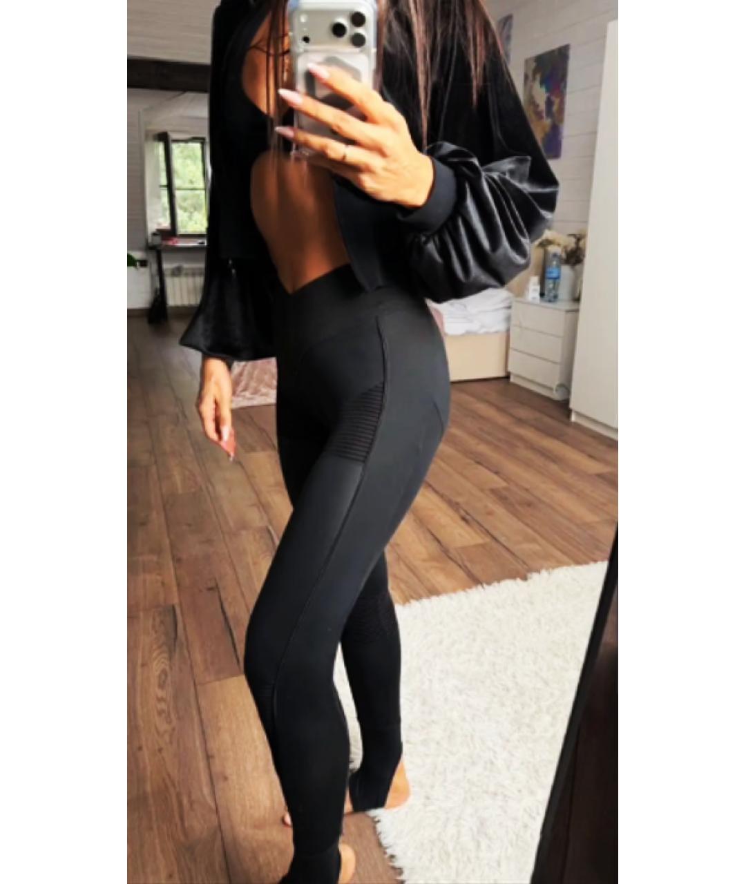 ADIDAS BY STELLA MCCARTNEY Черные полиэстеровые спортивные брюки и шорты, фото 4