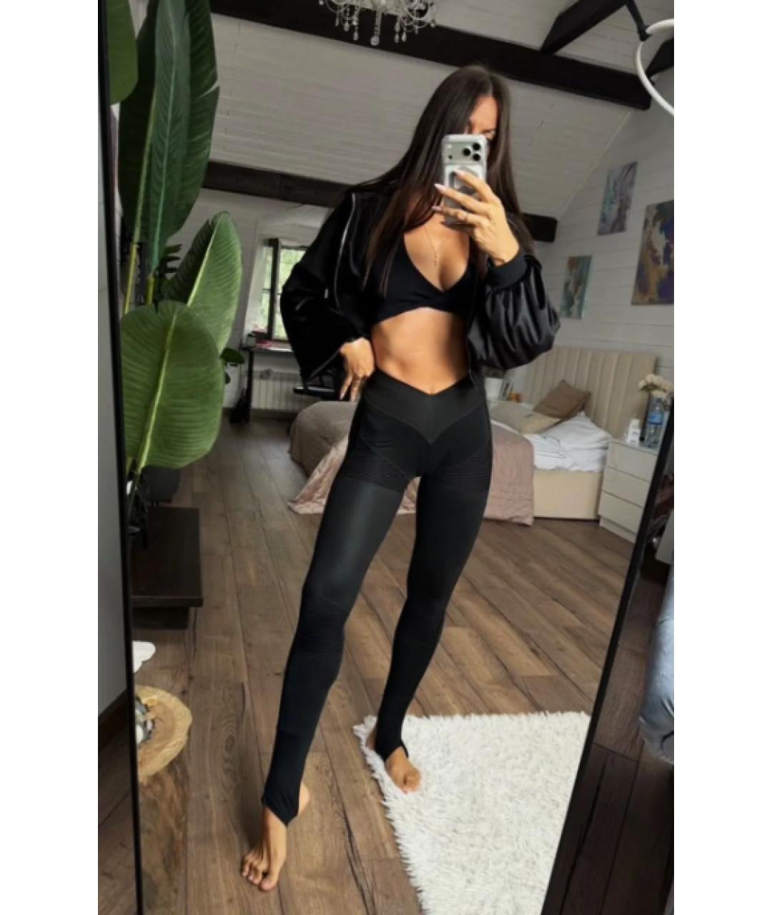 ADIDAS BY STELLA MCCARTNEY Черные полиэстеровые спортивные брюки и шорты, фото 2