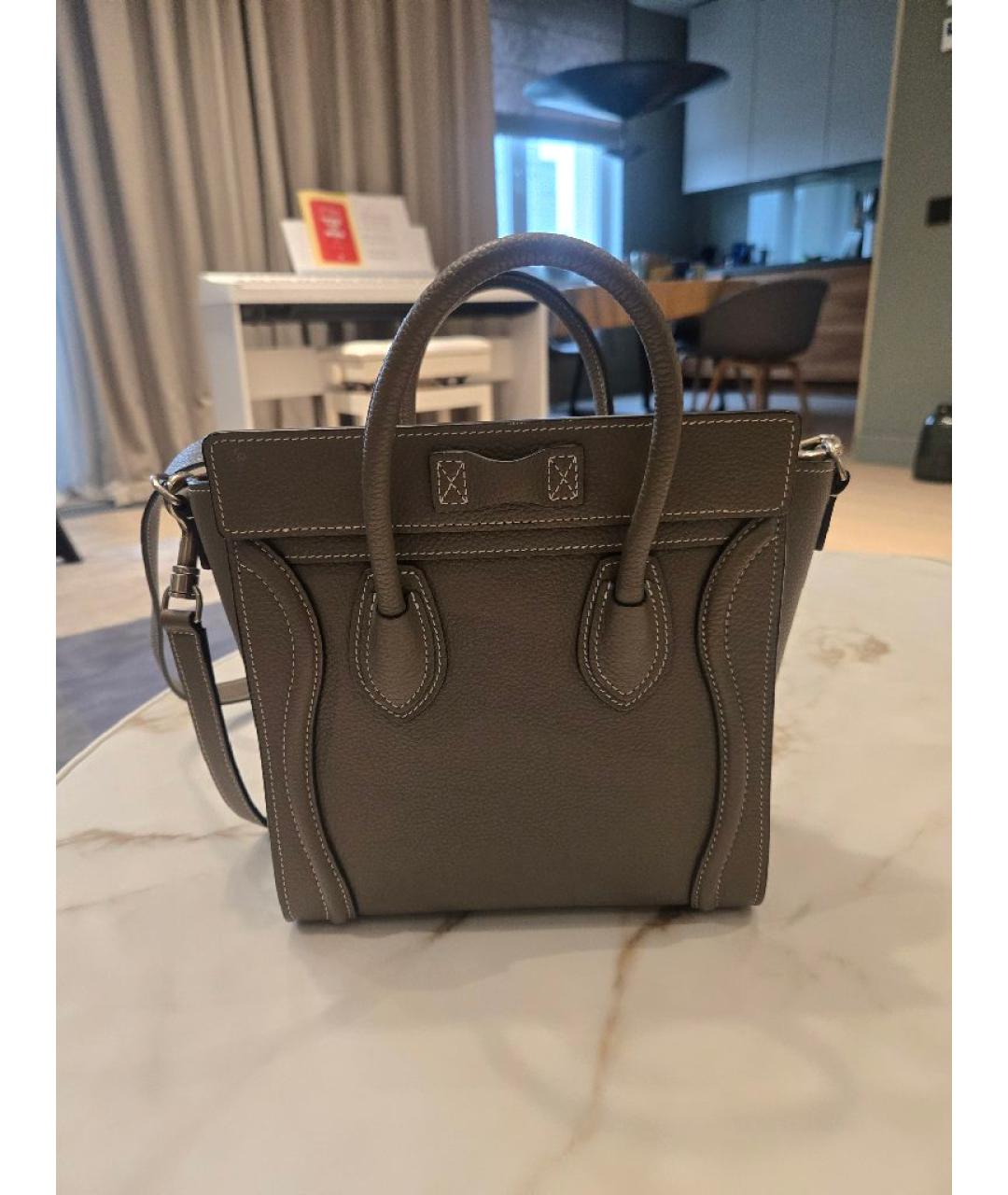CELINE Кожаная сумка через плечо, фото 3