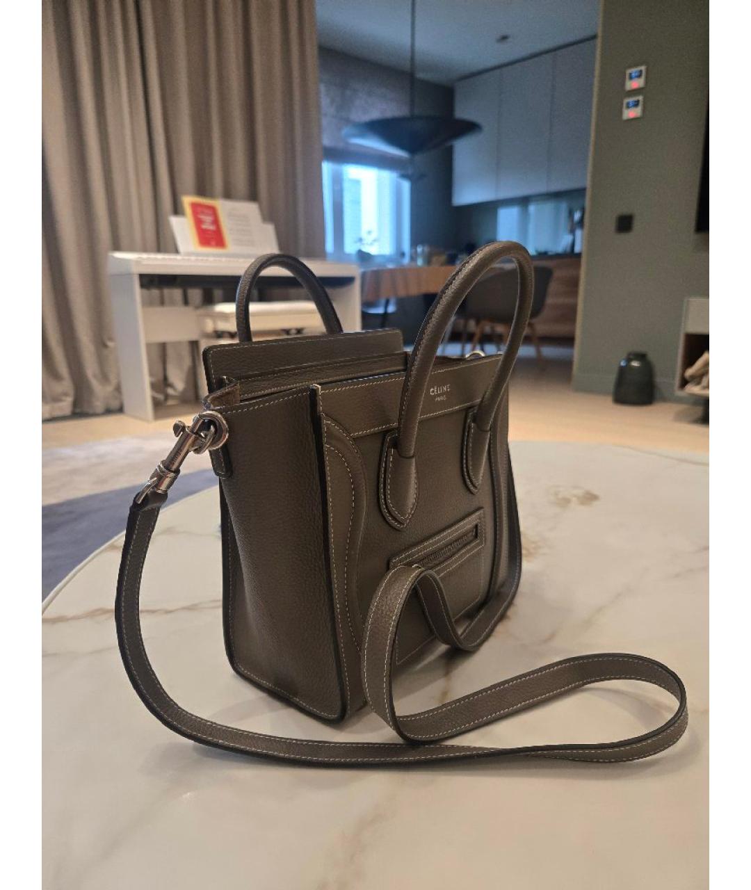 CELINE Кожаная сумка через плечо, фото 2