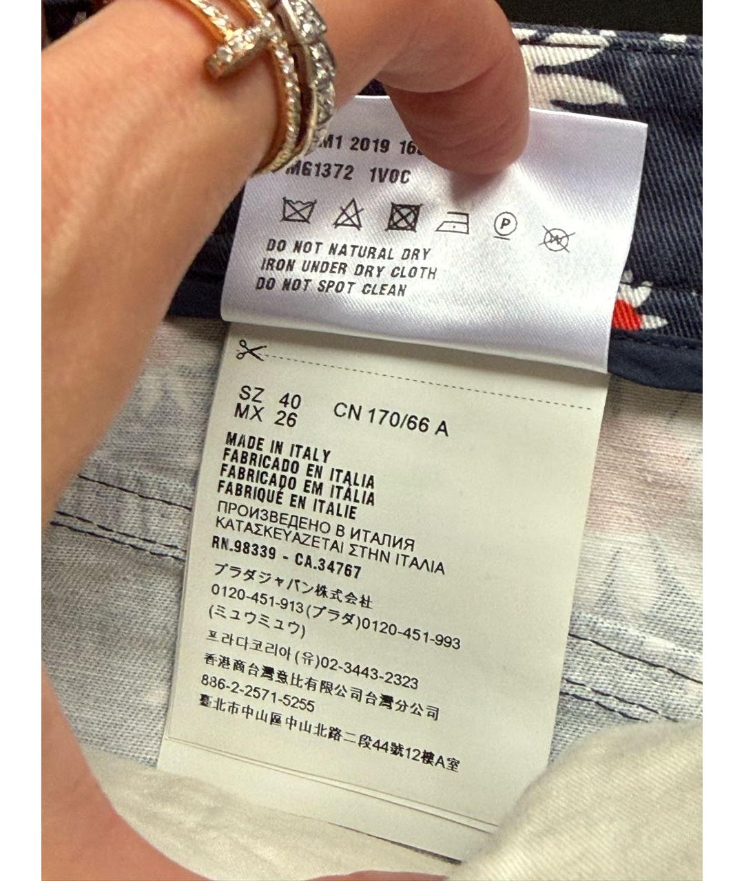 MIU MIU Деним юбка мини, фото 8
