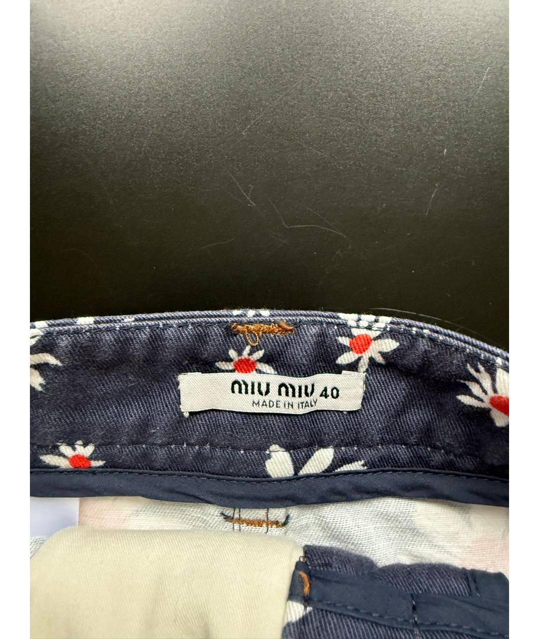 MIU MIU Деним юбка мини, фото 7