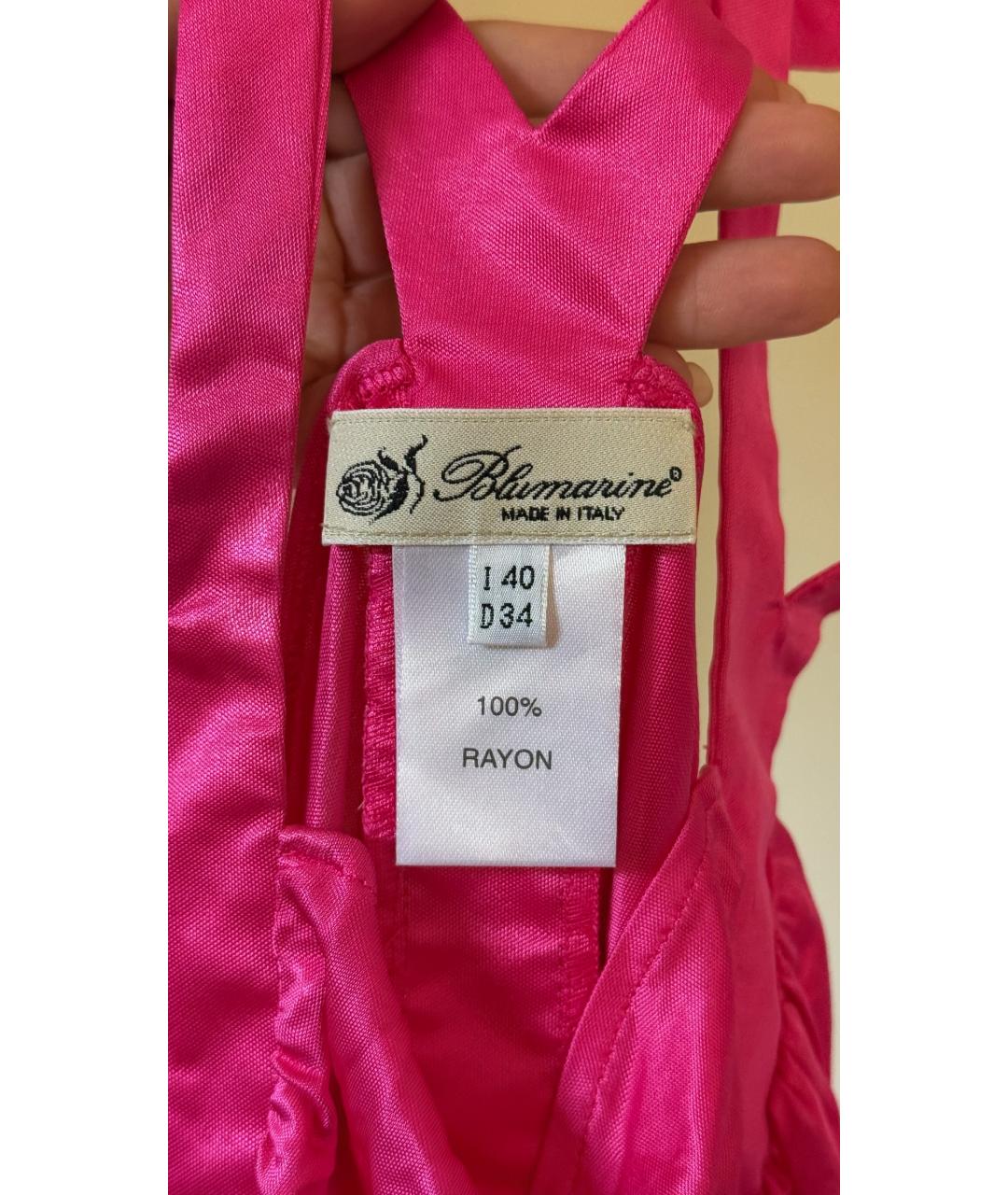 BLUMARINE Розовая майка, фото 4