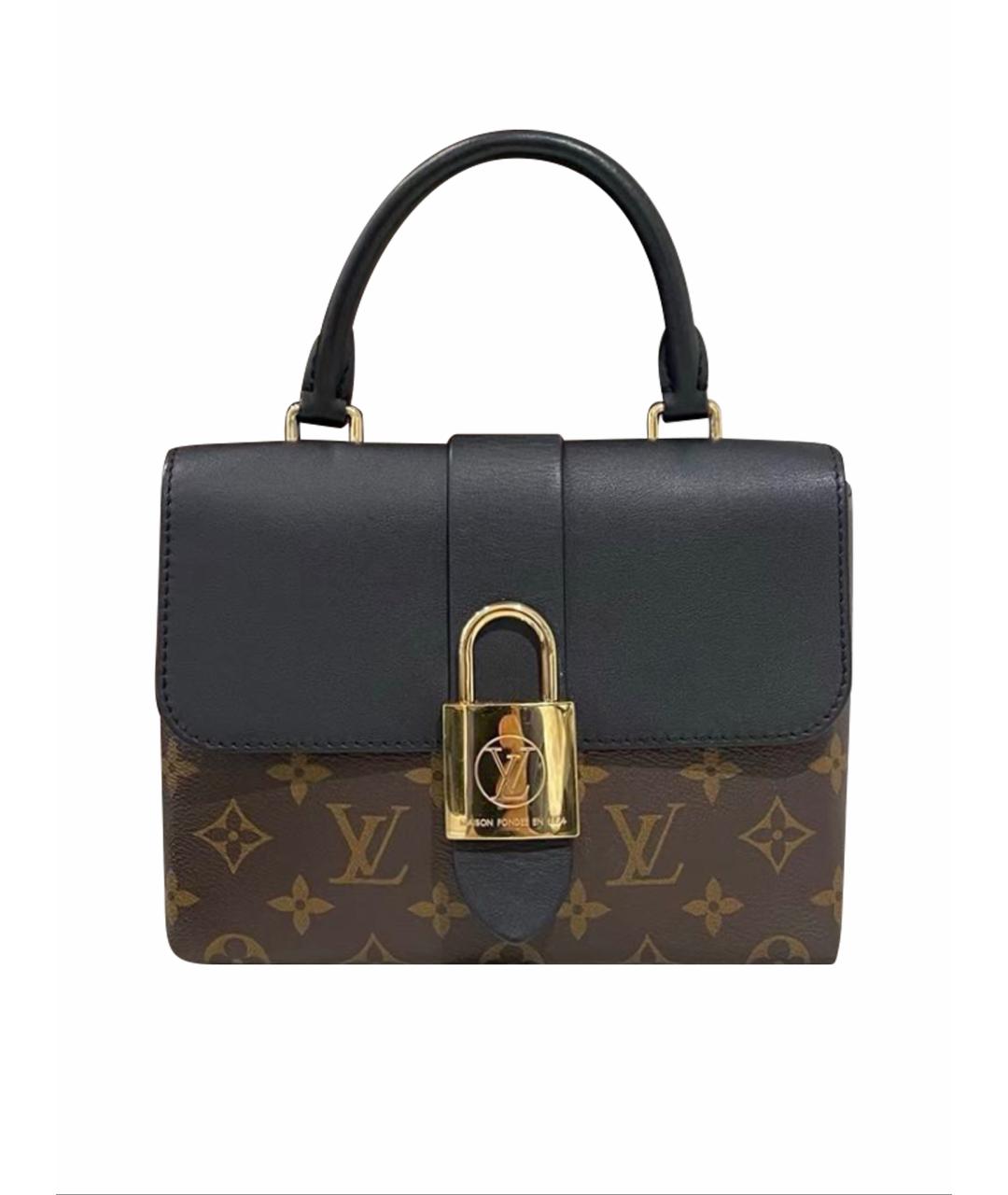 LOUIS VUITTON Черная кожаная сумка через плечо, фото 1