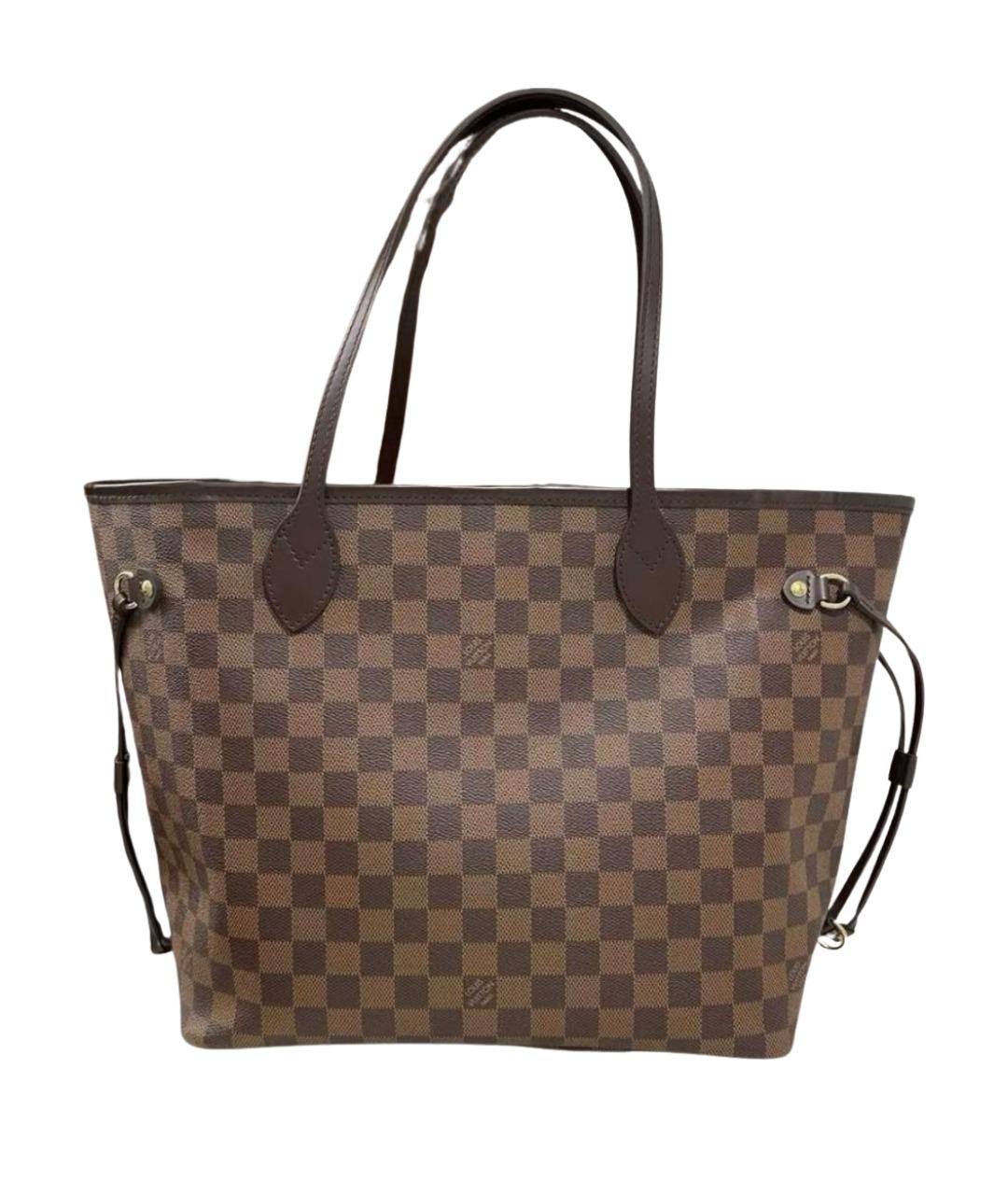 LOUIS VUITTON Коричневая сумка тоут из канвы, фото 1