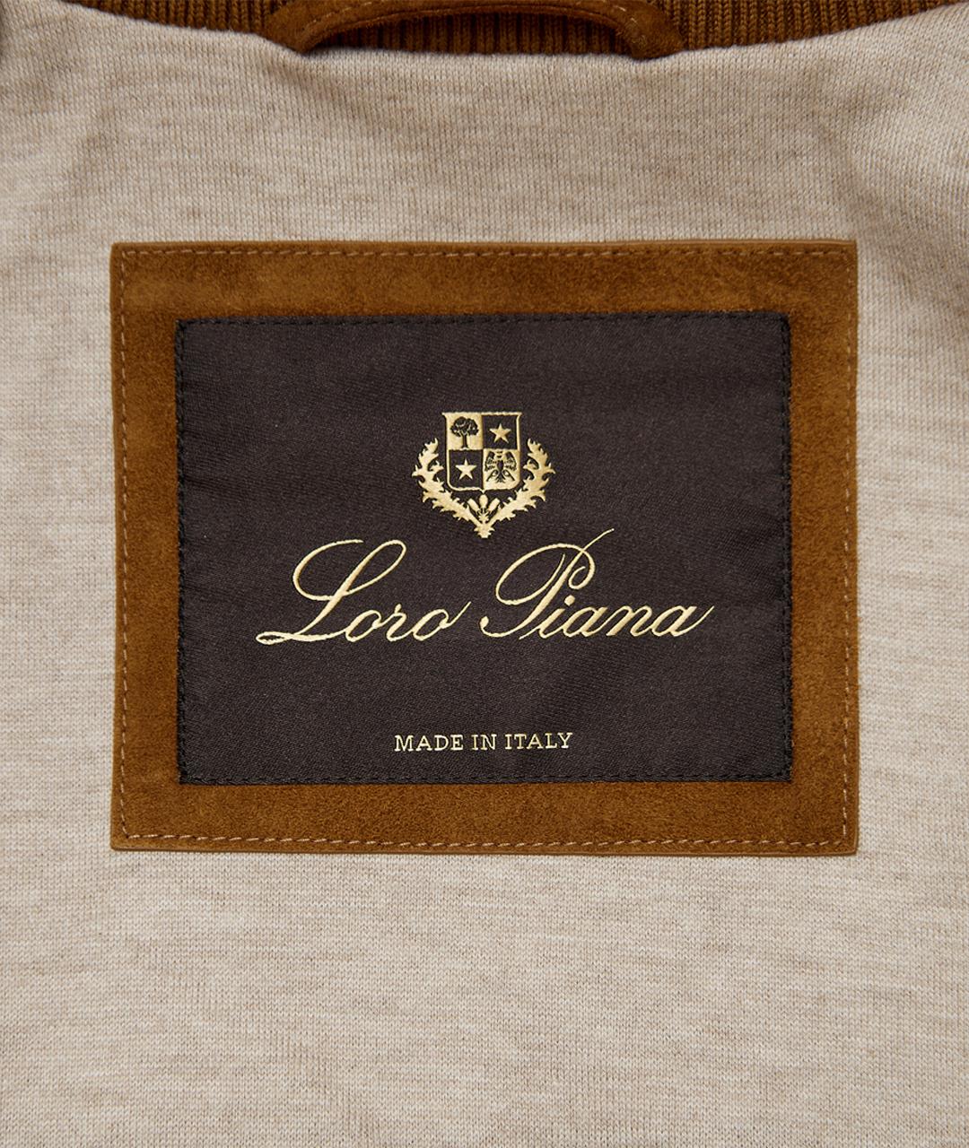 LORO PIANA Коричневая замшевая куртка, фото 9