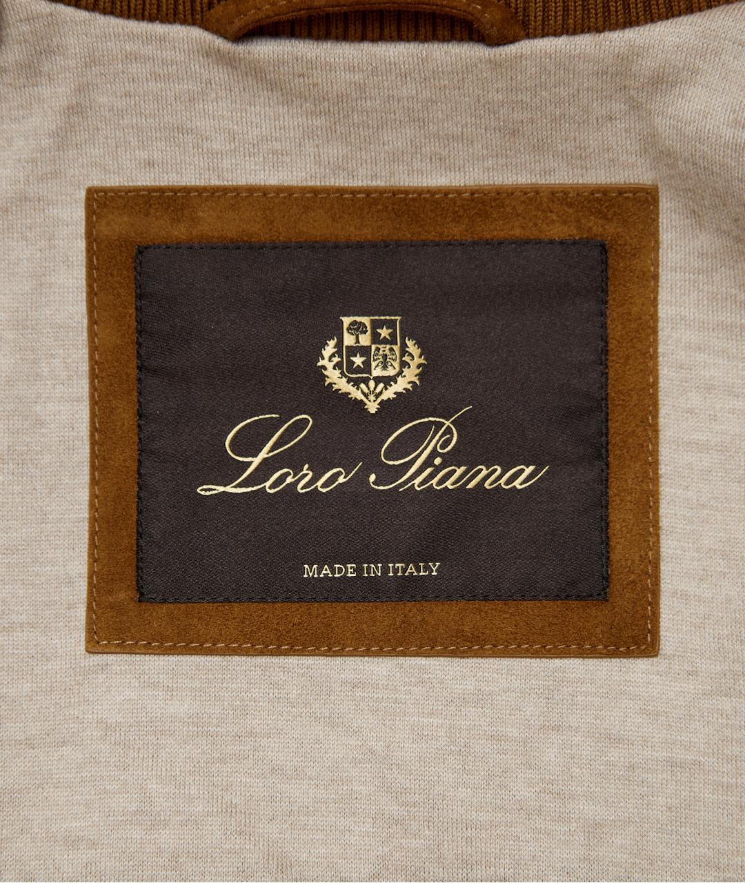 LORO PIANA Коричневая замшевая куртка, фото 3