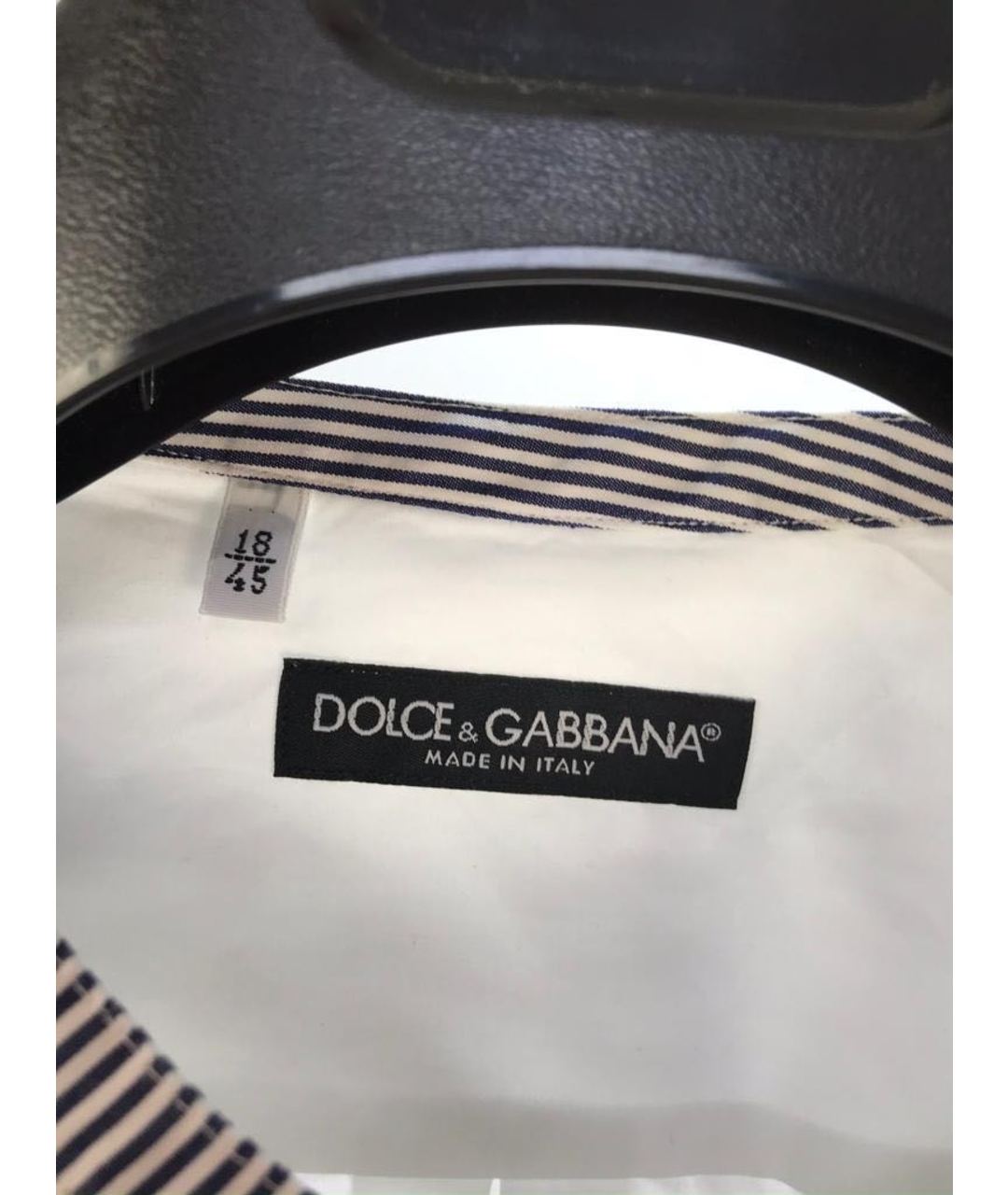 DOLCE&GABBANA Белая хлопковая кэжуал рубашка, фото 4