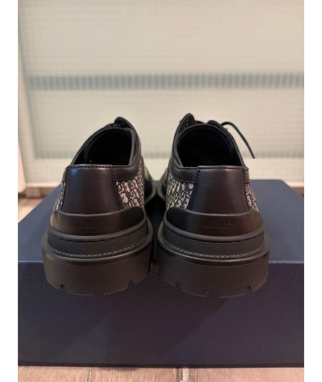 CHRISTIAN DIOR Черные кожаные туфли, фото 4
