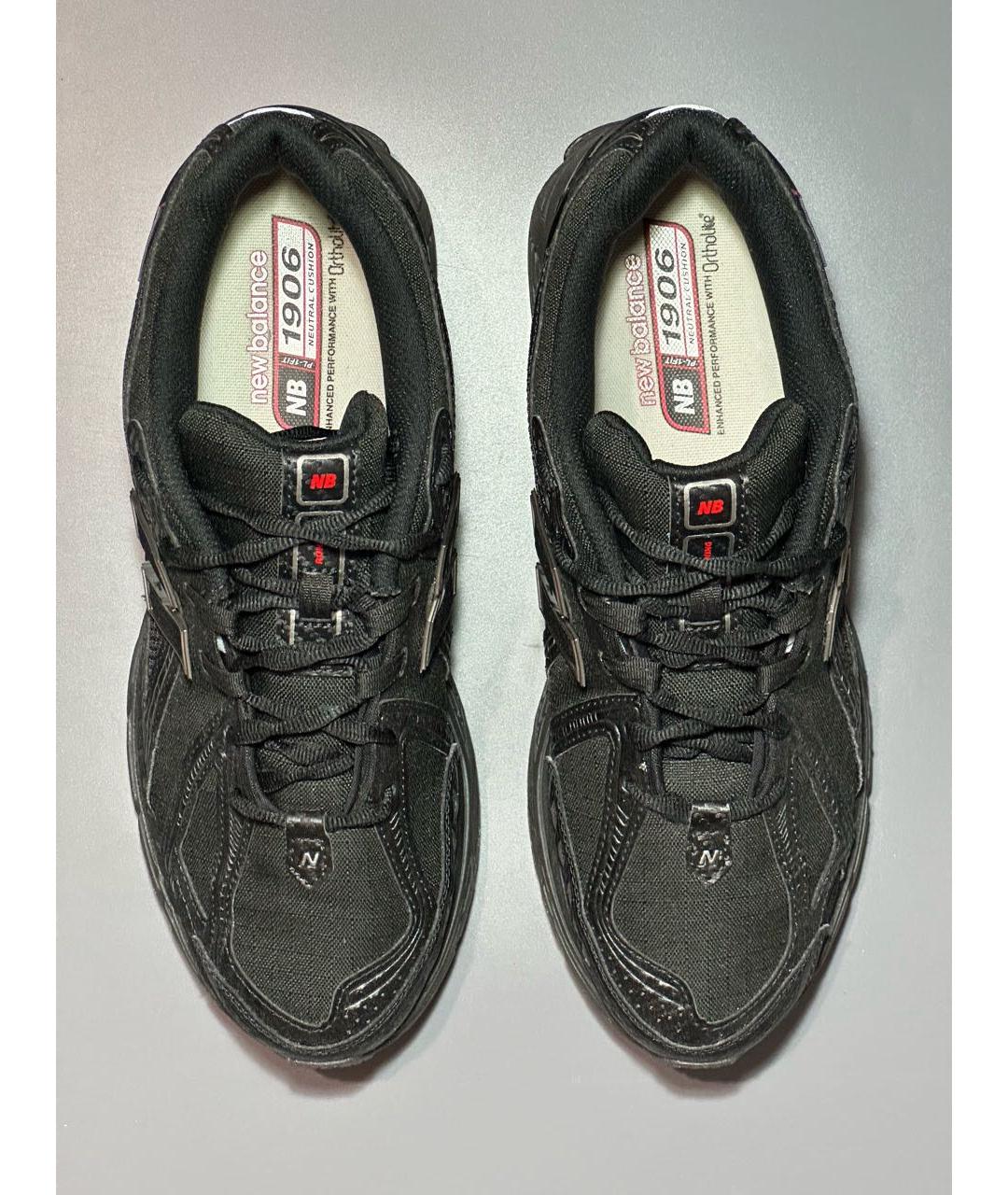 NEW BALANCE Черные синтетические низкие кроссовки / кеды, фото 3