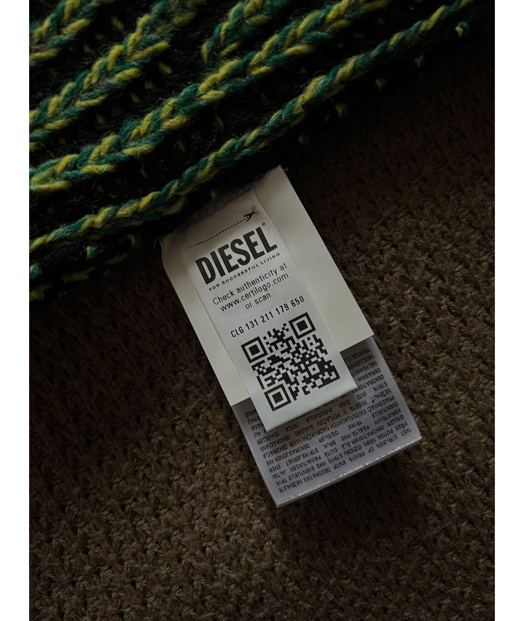 DIESEL Мульти шерстяная жилетка, фото 4