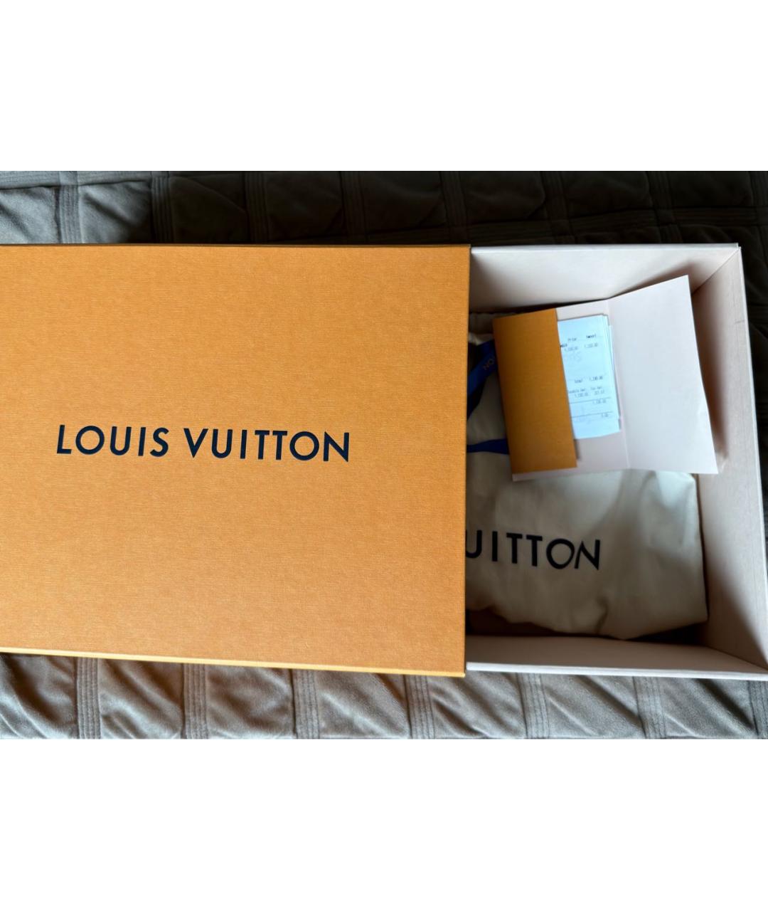 LOUIS VUITTON Черные кожаные ботинки, фото 5