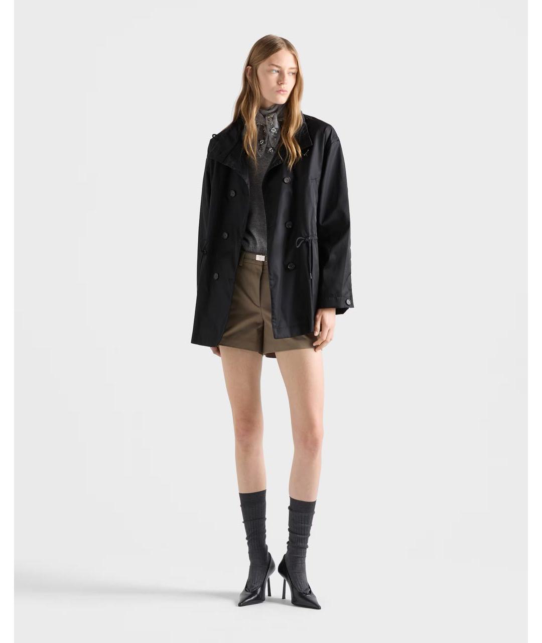 PRADA Черная полиамидовая куртка, фото 2