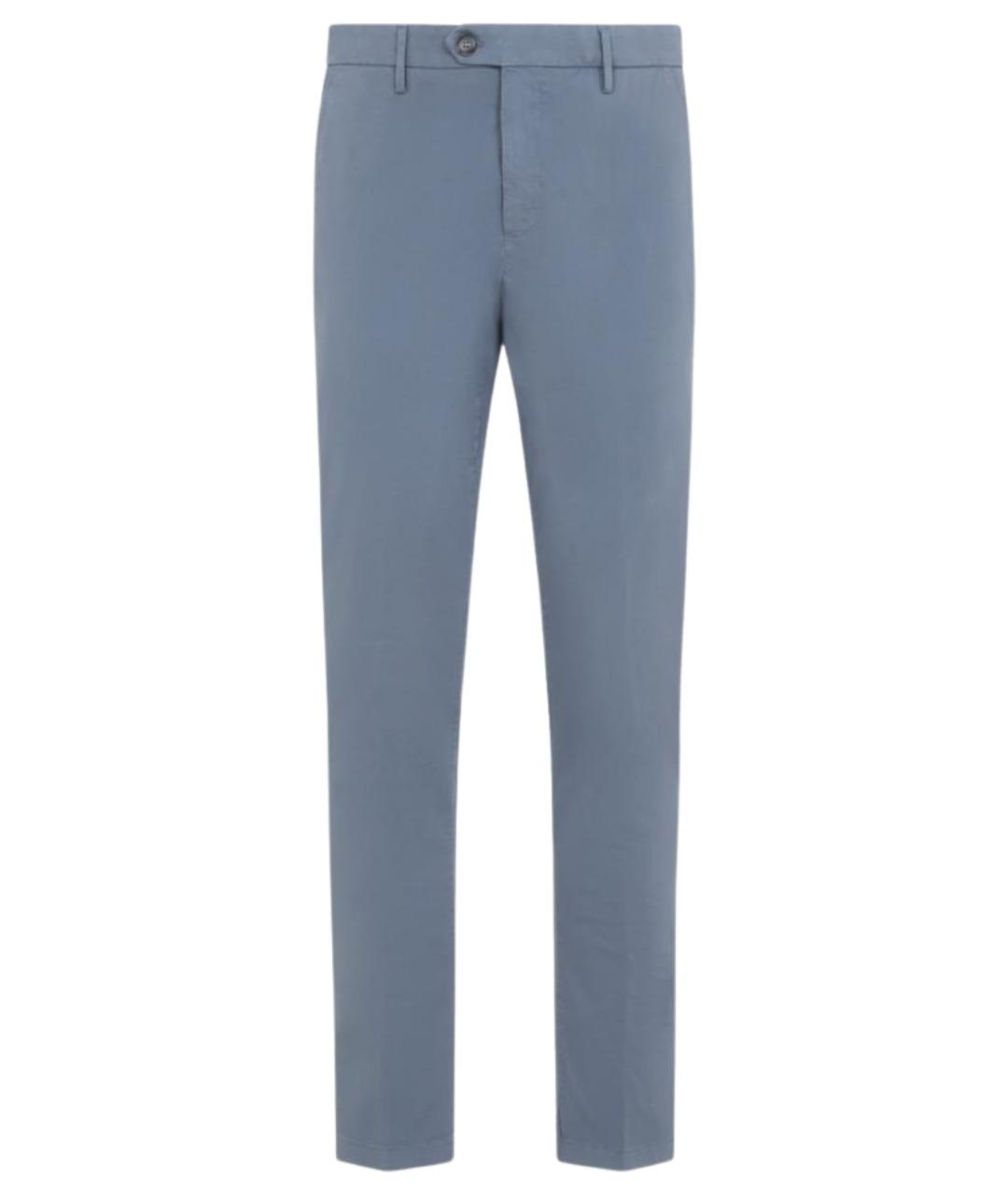 CANALI Синие хлопковые повседневные брюки, фото 1
