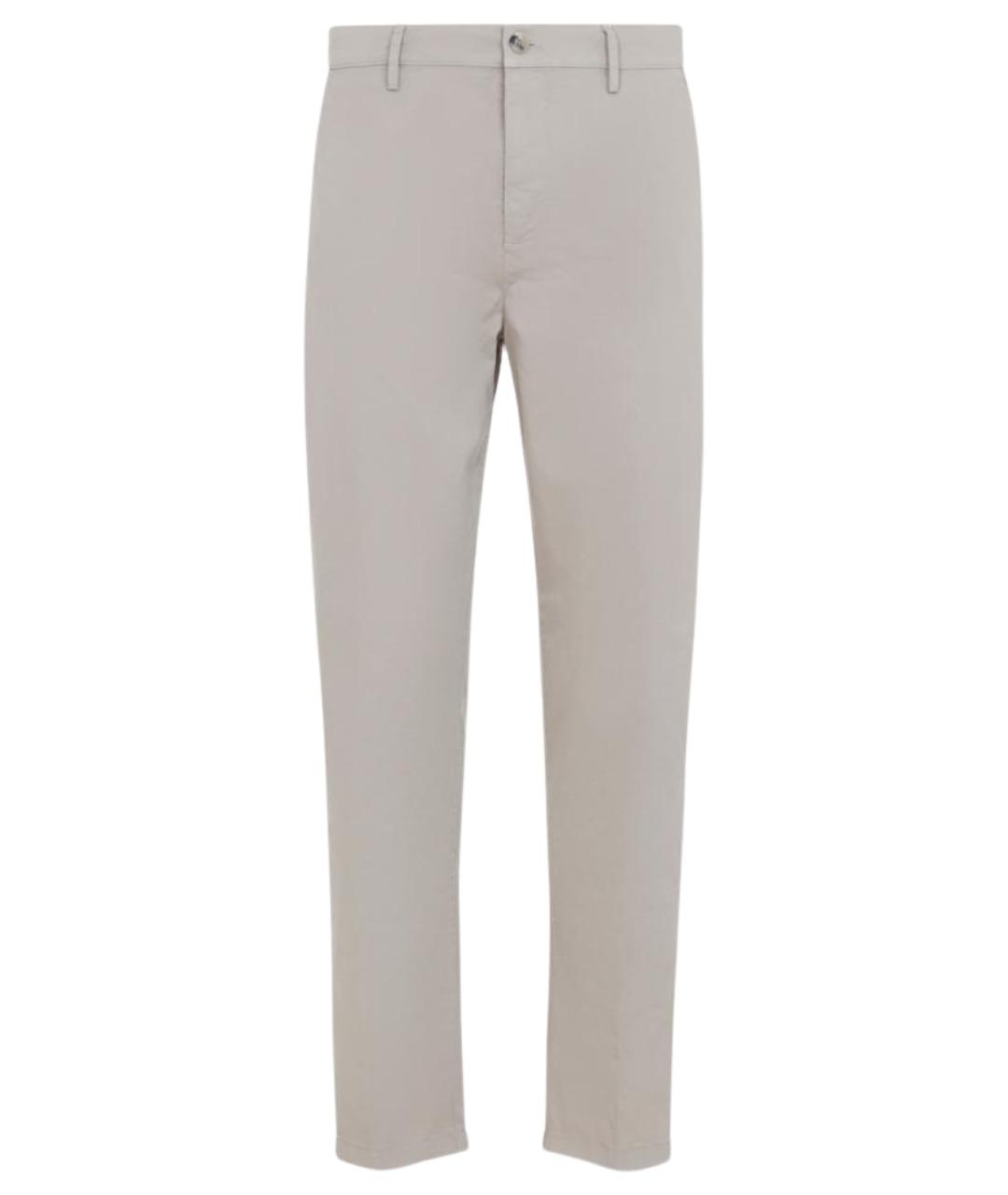 CANALI Бежевые хлопковые повседневные брюки, фото 1