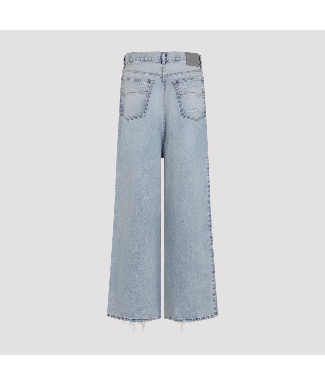 BALENCIAGA Голубые хлопковые джинсы клеш, фото 2