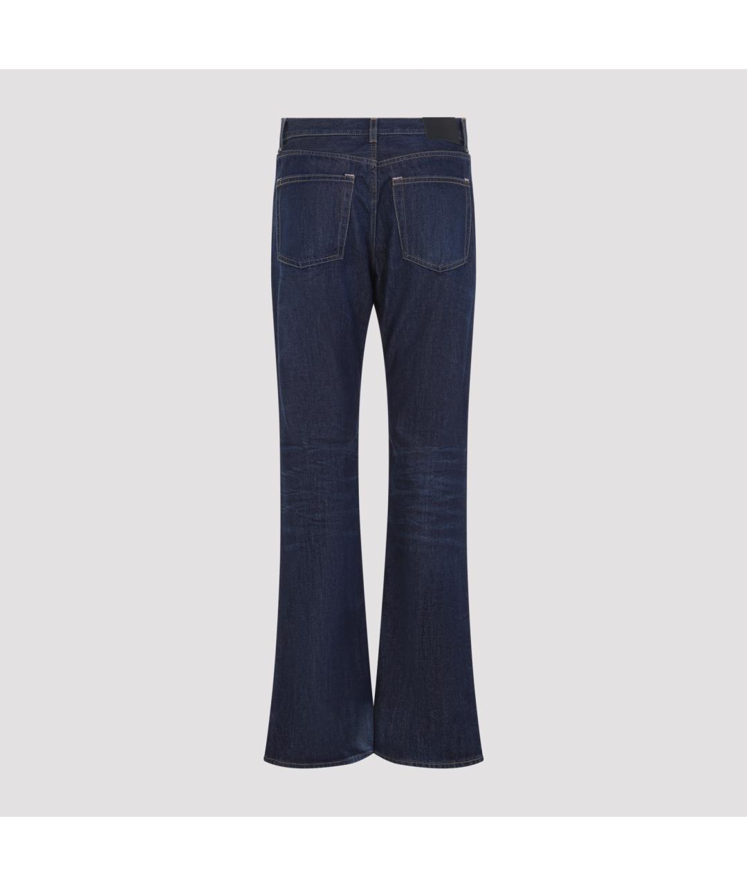 ACNE STUDIOS Синие хлопковые прямые джинсы, фото 4