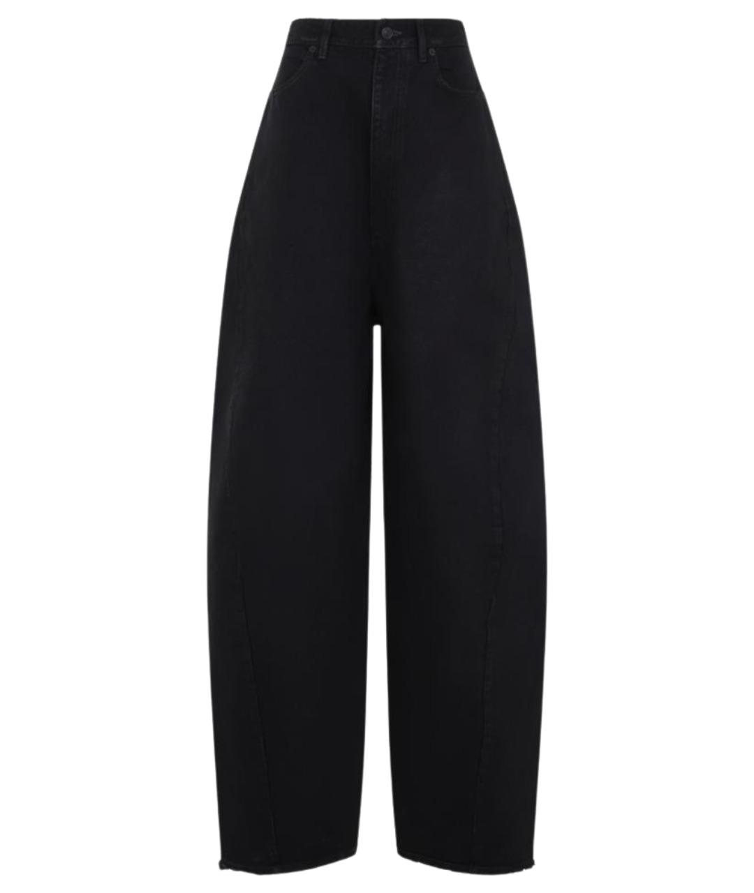BALENCIAGA Черные хлопковые прямые джинсы, фото 1