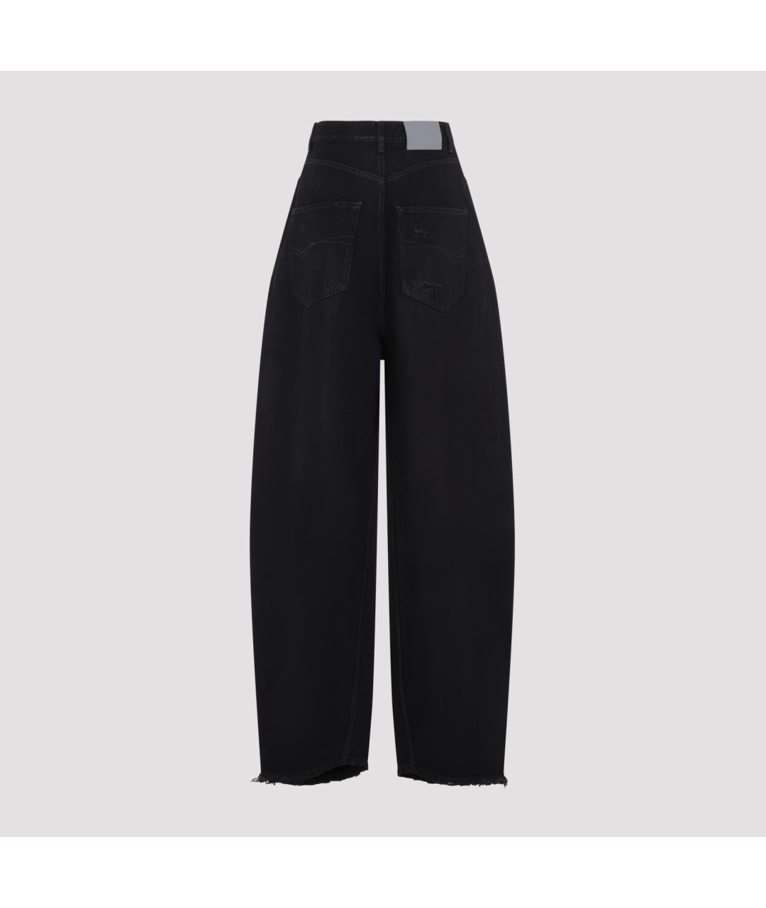 BALENCIAGA Черные хлопковые прямые джинсы, фото 2
