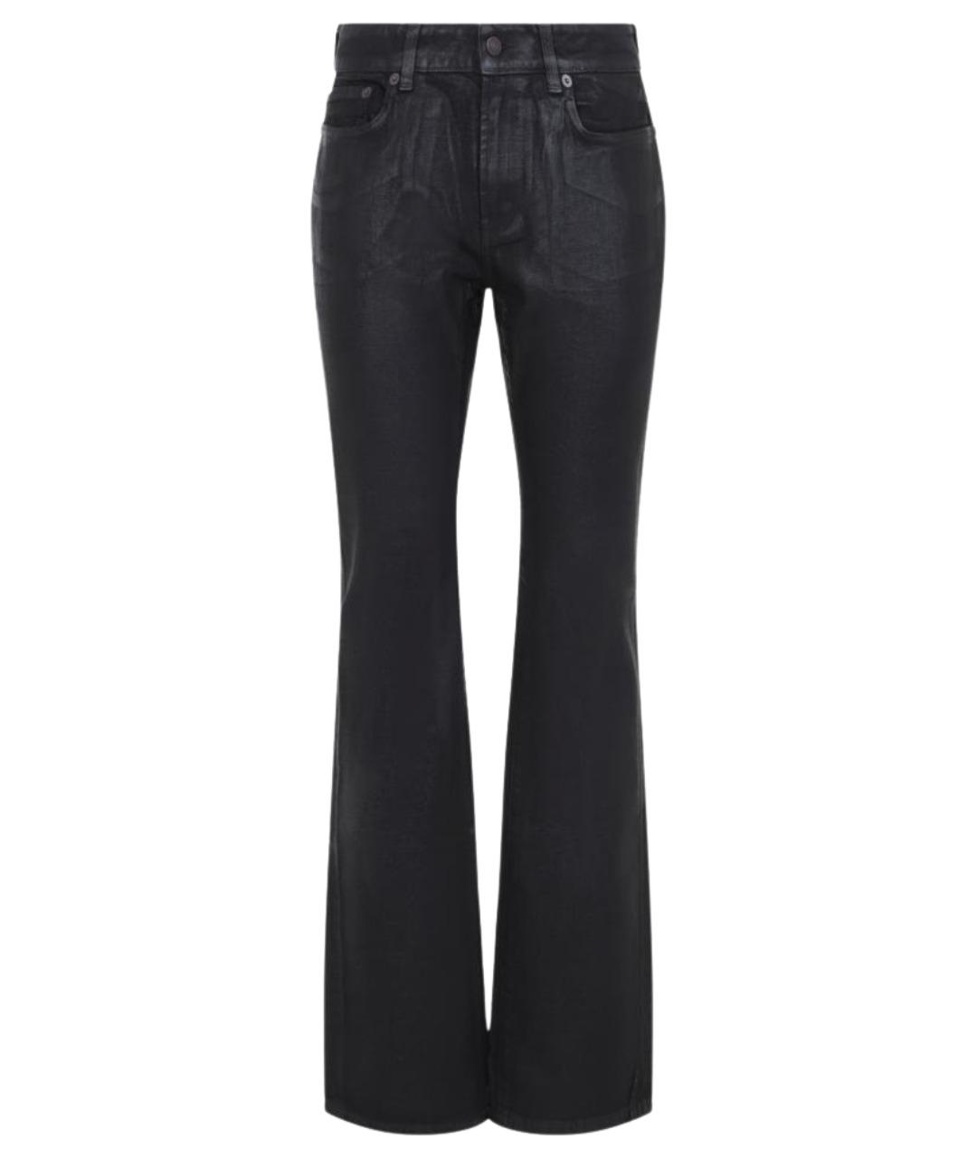 ACNE STUDIOS Черные хлопковые джинсы клеш, фото 1
