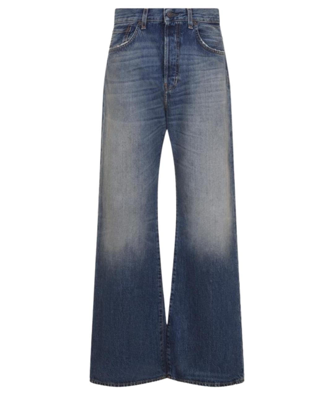 ACNE STUDIOS Синие хлопковые прямые джинсы, фото 1