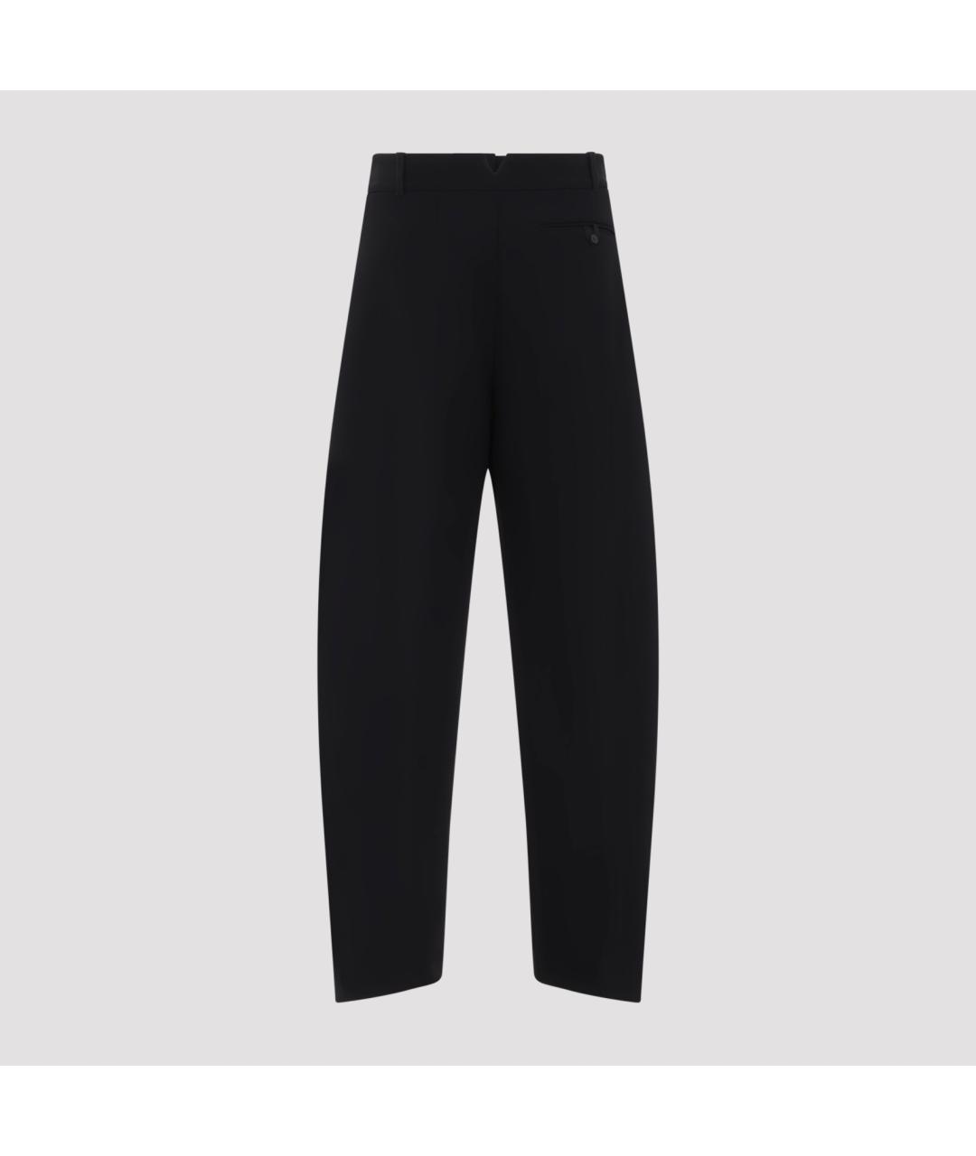 JACQUEMUS Черные полиэстеровые брюки широкие, фото 2