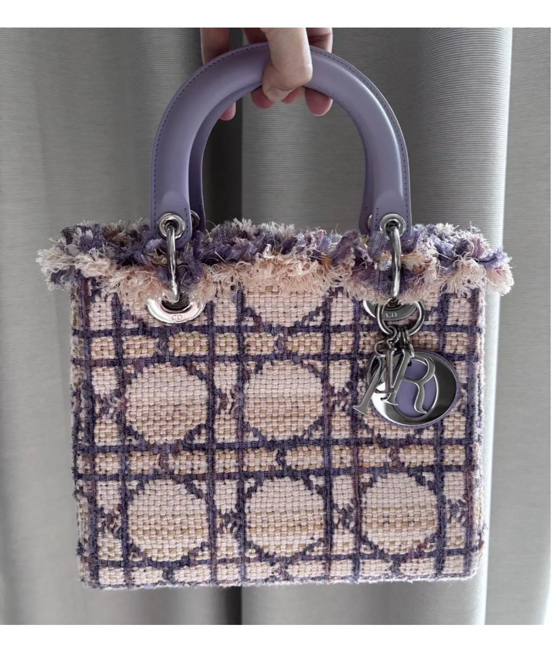 CHRISTIAN DIOR Твидовая сумка с короткими ручками, фото 6
