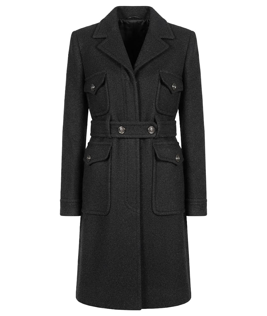 CHANEL Черное кашемировое пальто, фото 1
