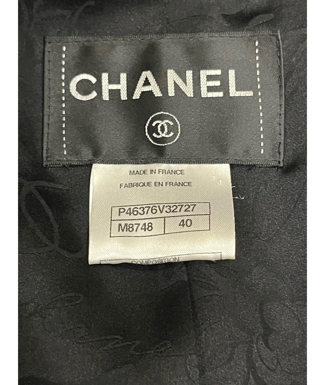 CHANEL Черное кашемировое пальто, фото 3