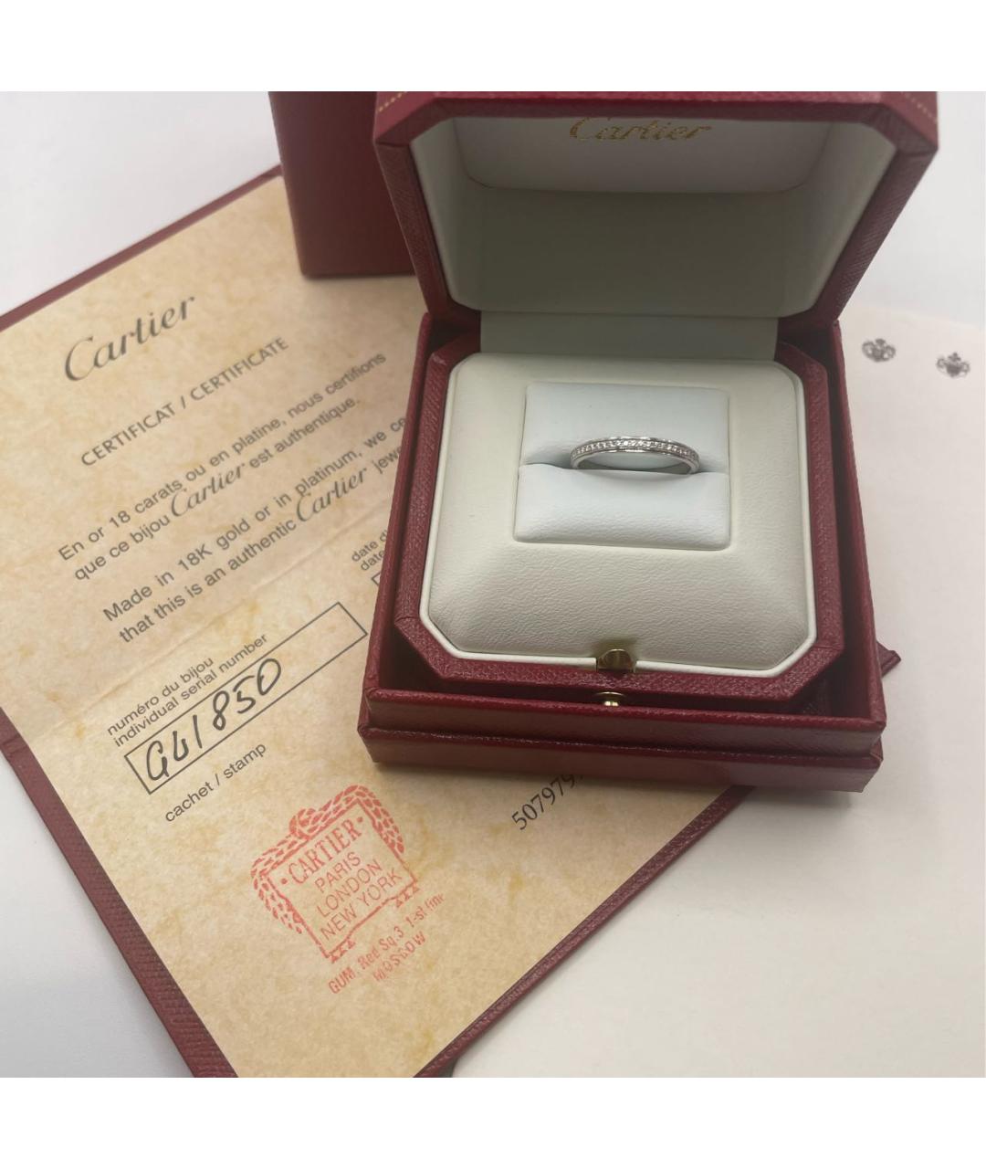 CARTIER Золотое платиновое кольцо, фото 2