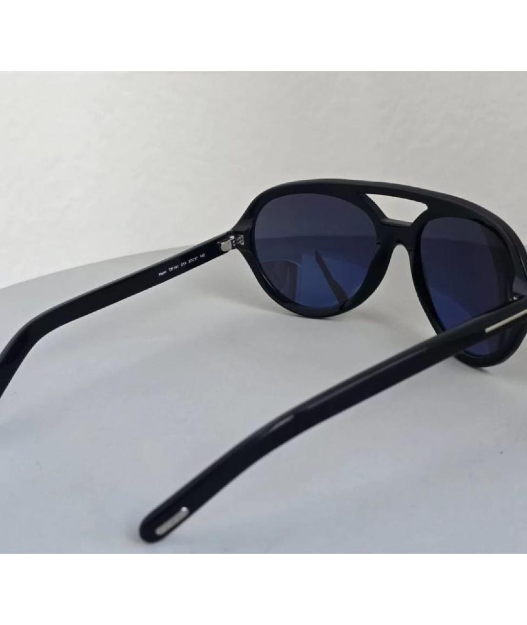 TOM FORD Черные пластиковые солнцезащитные очки, фото 2