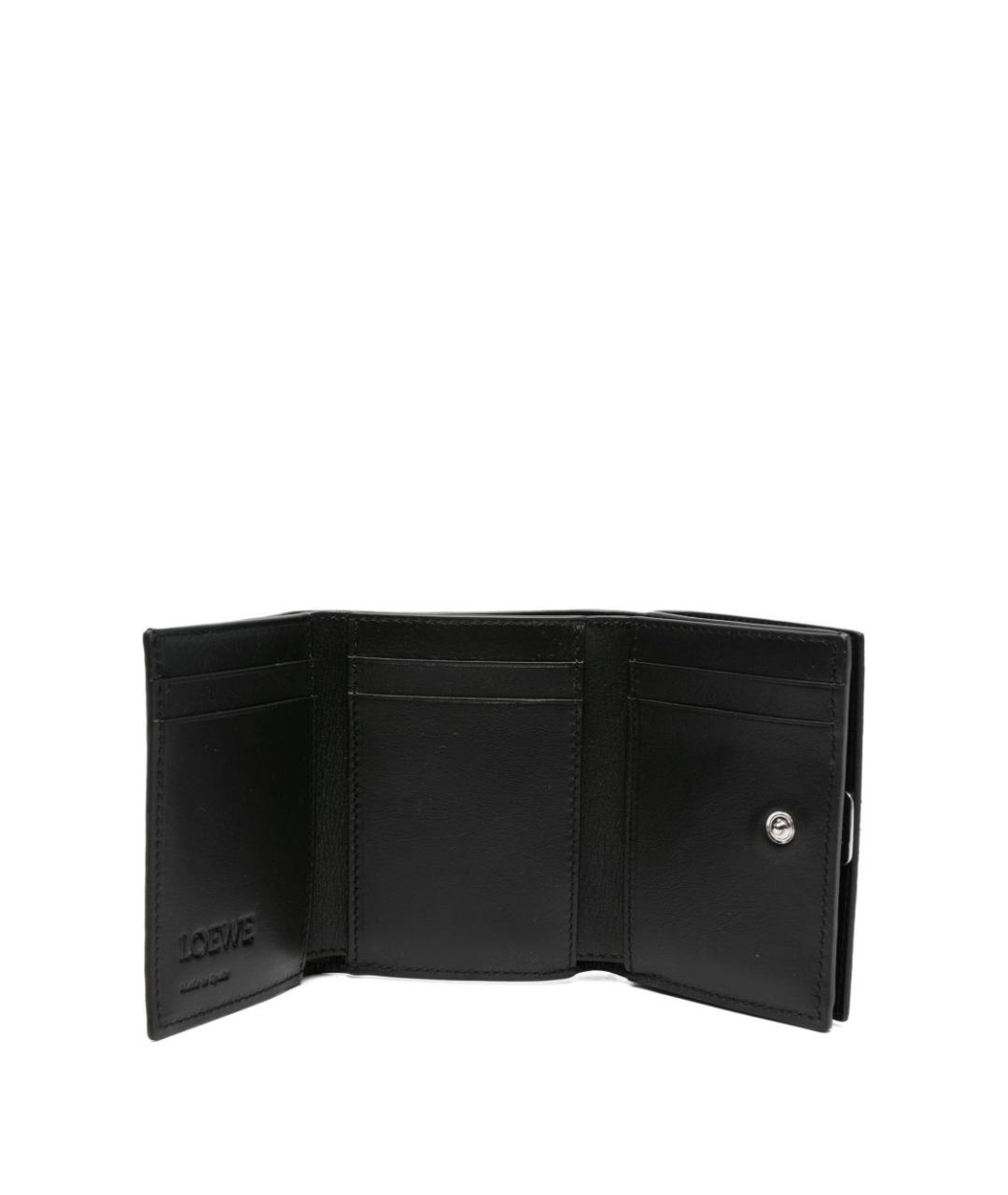 LOEWE Черный кожаный кошелек, фото 2