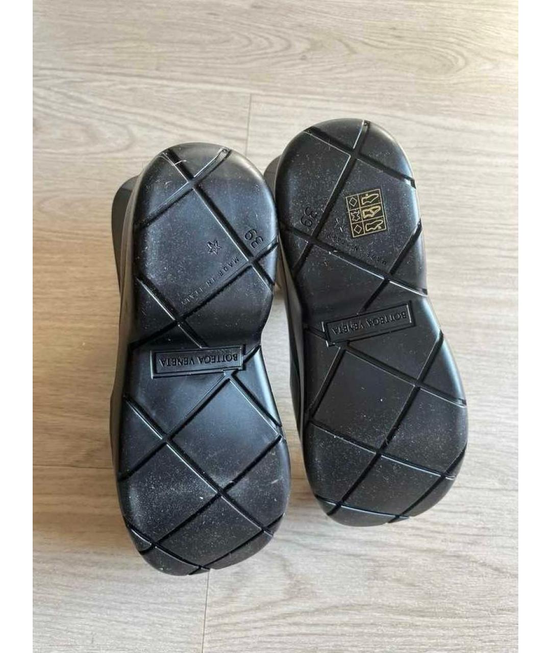BOTTEGA VENETA Черные резиновые полусапоги, фото 3