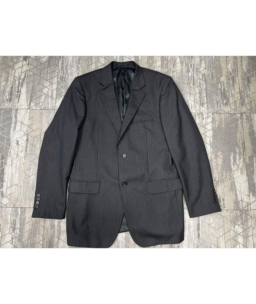 BALMAIN Антрацитовый классический костюм, фото 7