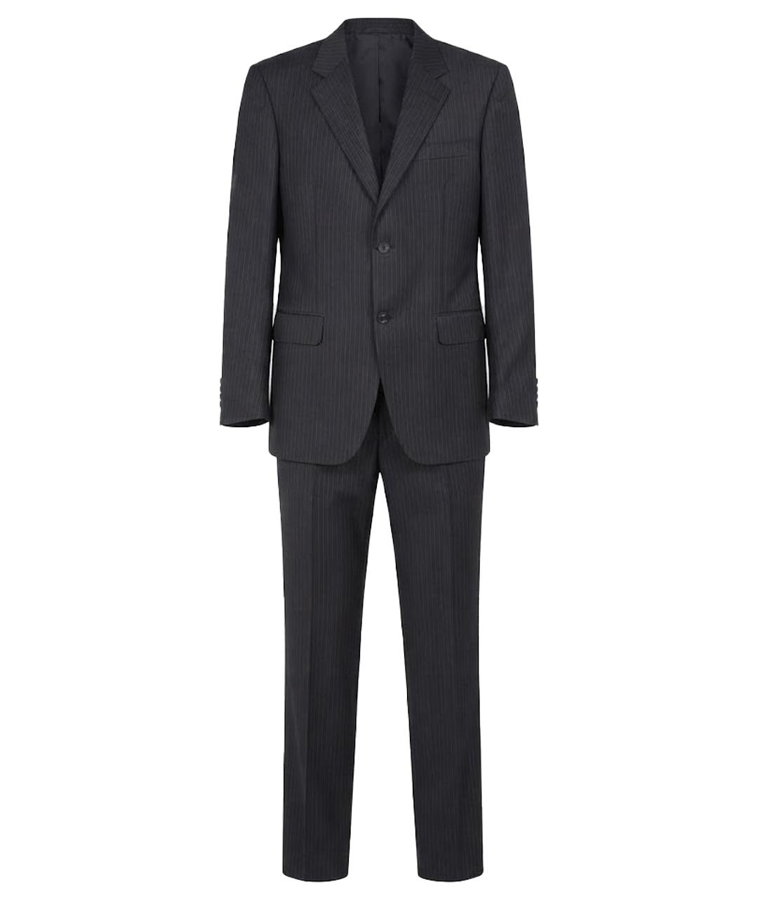 BALMAIN Антрацитовый классический костюм, фото 1