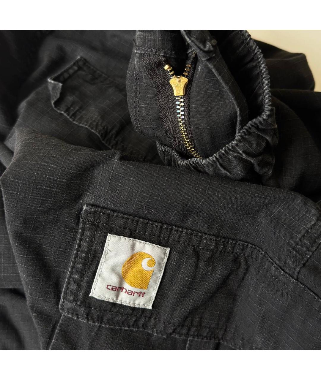 CARHARTT WIP Черные хлопковые повседневные брюки, фото 4