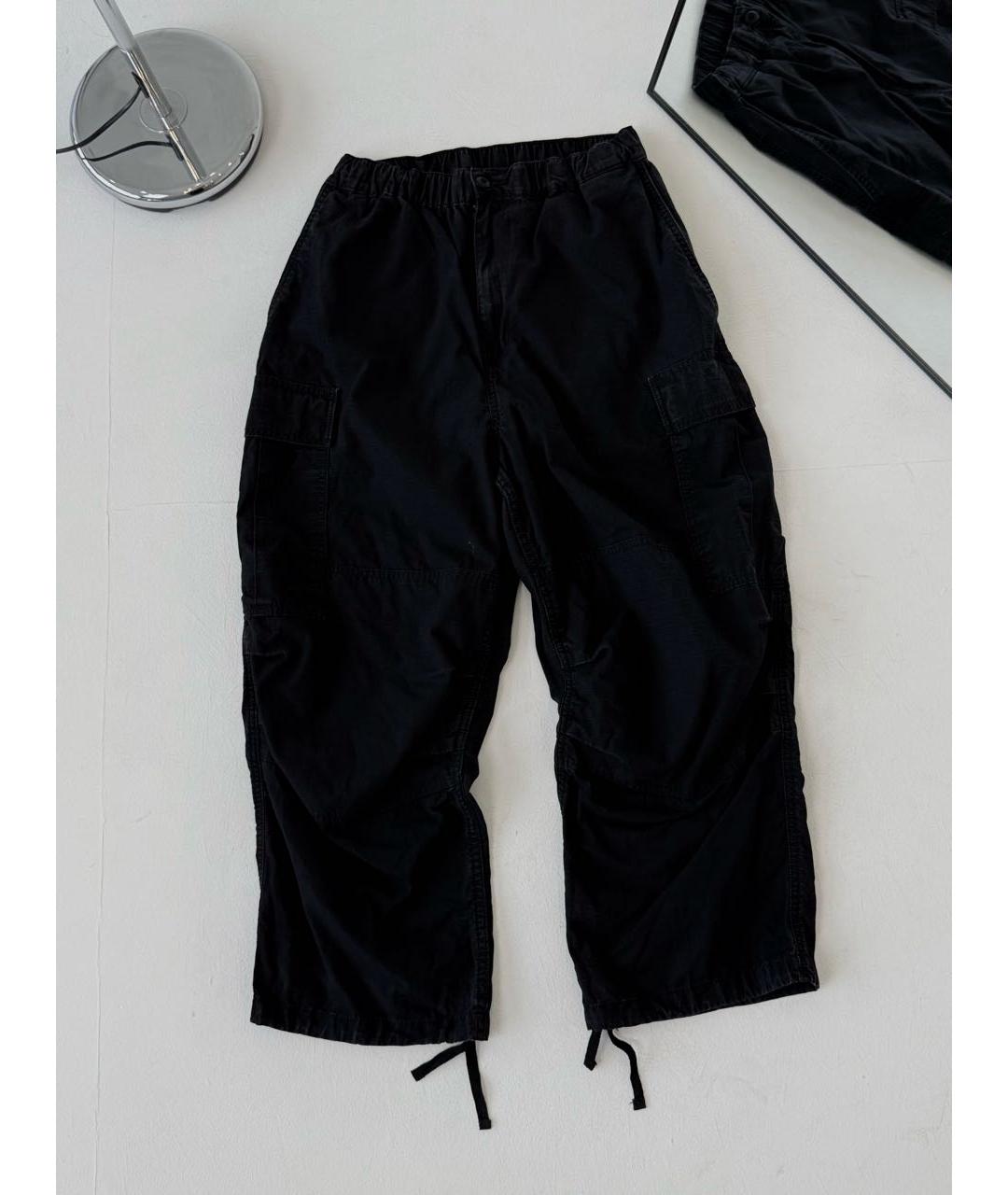 CARHARTT WIP Черные хлопковые повседневные брюки, фото 2